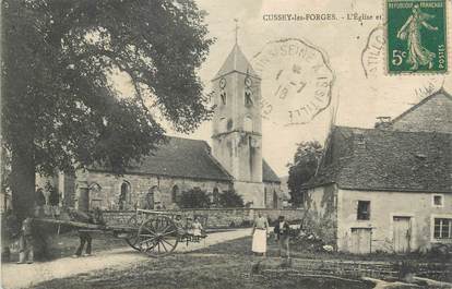 .CPA FRANCE 21 "Cussey les Forges, L'église"