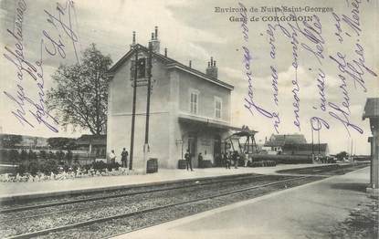 .CPA FRANCE 21 "Corgoloin, La gare"