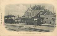 21 Cote D'or .CPA FRANCE 21 "Chatillon sur Seine, La gare"/ TRAINS