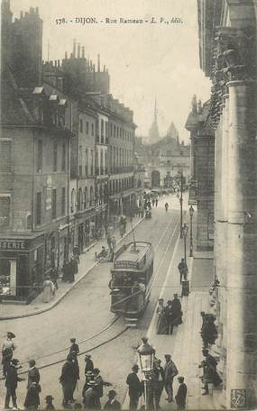 .CPA FRANCE 21 "Dijon, Rue Rameau" / TRAM