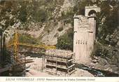 Italie CPSM  ITALIE "Construction ligne chemin de fer Vintimille / Coni, le viaduc Colombo"