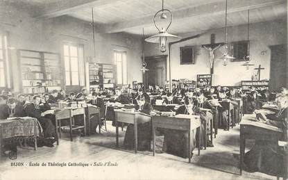 .CPA  FRANCE 21 "Dijon, Ecole de théologie  catholique, salle d'étude"