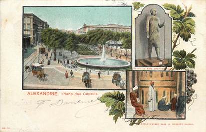 CPA EGYPTE "Alexandrie, la Place des Consuls"