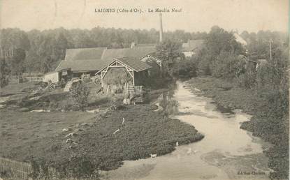 .CPA  FRANCE 21  "Laignes, Le moulin neuf"