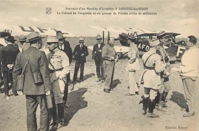 .CPA  FRANCE 21  "Longvic les Dijon, Meeting d'aviation"