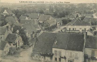 .CPA  FRANCE 21  "Lamarche sur Saone, La rue basse"