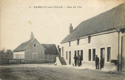 .CPA   FRANCE 21 "Remilly sur Tille, Rue de l'Ile"
