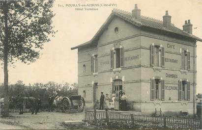 .CPA   FRANCE 21 "Pouilly en Auxois, Hôtel Terminus"