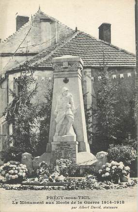 .CPA   FRANCE 21 "Précy sous Thil, Monument aux morts"