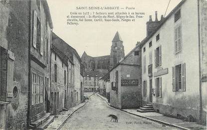 .CPA   FRANCE 21 "St Seine l'Abbaye, Poste"