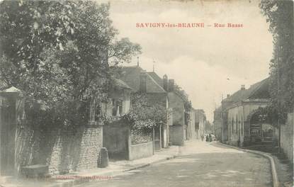 .CPA   FRANCE 21 "Savigny les Beaune, Rue basse"