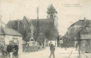 21 Cote D'or .CPA   FRANCE 21 "St Jean de Losne, L'église et le monument"
