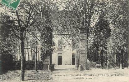 .CPA   FRANCE 21 "Villars Fontaines, Entrée du château"