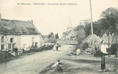 .CPA  FRANCE 21 "Saulieu, Ancienne route d'Autun"