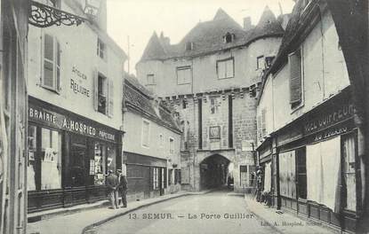 .CPA  FRANCE 21 "Semur, La porte Guillier"
