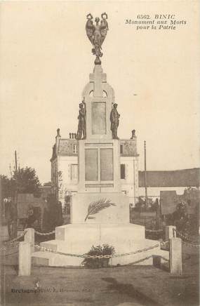 .CPA  FRANCE 22 " Binic, Monument aux morts"