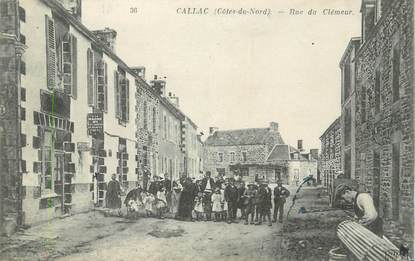 .CPA   FRANCE 22 " Callac, Rue du Clémeur"