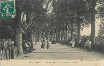 .CPA   FRANCE 22 " Dinan, Promenade des petits fossés"