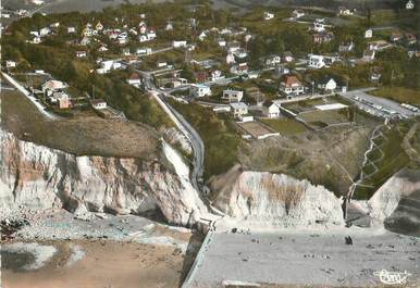  CPSM FRANCE 76 "Berneval sur Mer, vue  générale aérienne "