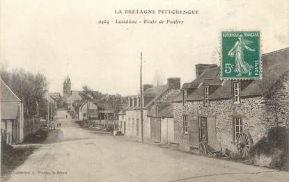 .CPA  FRANCE 22 " Loudéac, Route de Pontivy"