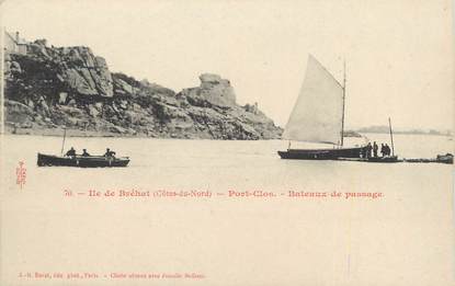 .CPA   FRANCE 22 " Ile de Brehat , Port Clos Bâteaux de passage'