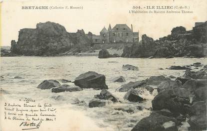 .CPA   FRANCE 22 " Ile Illec, Habitation du Maëstro Ambroise Thomas"