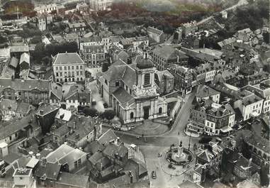  CPSM FRANCE 76 "Bolbec, Place du Monument et Eglise Saint Michel"