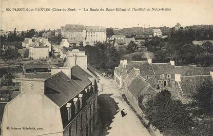 .CPA   FRANCE 22 " Plestin les Grèves, La Route de St Eiflan, "