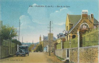 .CPA FRANCE 22 "Plouha, Rue de la Gare"