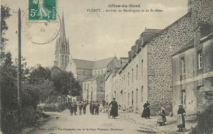 .CPA FRANCE 22 "Plémet, Arrivée de Merdrignac et de St Méen"