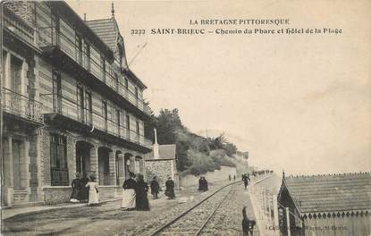 .CPA FRANCE 22 "St Brieuc, Chemin du Phare et Hôtel de la plage"