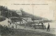 22 Cote D'armor . CPA FRANCE 22 " Trestaou en Perros Guirec, La pointe de Kerric et la grande côte"