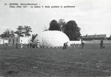 CPSM FRANCE 76 "Bihorel,  ballon des Fêtes  d'Eté  1977"