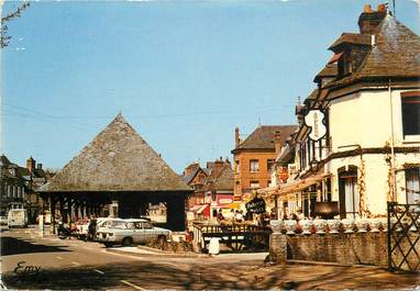 CPSM  FRANCE 76 "Cleres, le bourg et les vieilles halles"