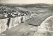 CPSM  FRANCE 76 "Criel sur mer, vue aérienne des falaises et de la plage"