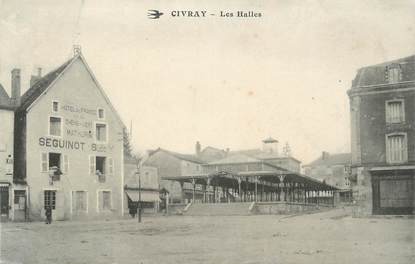 . CPA FRANCE 86 "Civray, Les halles"