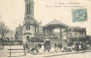 86 Vienne . CPA FRANCE 86 "Chatellerault, Place de la République, Eglise St Jean l'Evangéliste"