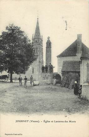 . CPA FRANCE 86 "Journet, Eglise et lanterne des morts"