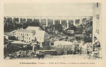 . CPA FRANCE 86 "L'Isle Jourdain, rive droit en amont du viaduc"