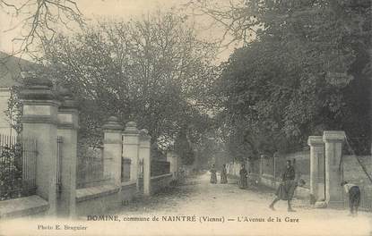 . CPA FRANCE 86 " Naintré, Avenue de la gare"