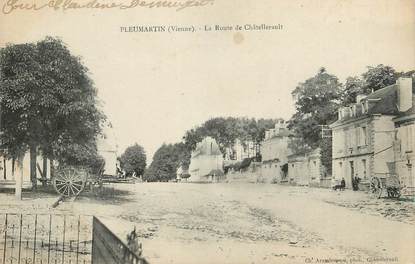 . CPA FRANCE 86 " Pleumartin, La route de Châtellerault"