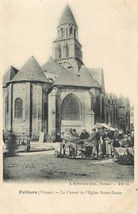 . CPA FRANCE 86 " Poitiers, Le chevet de l'église Notre Dame"