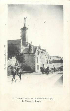 . CPA FRANCE 86 " Poitiers, Le Boulevard Coligny, la vierge des dunes"