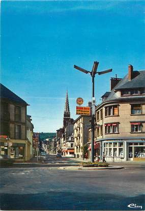 CPSM  FRANCE 76 "Elbeuf, le rond point et la rue de Neubourg"