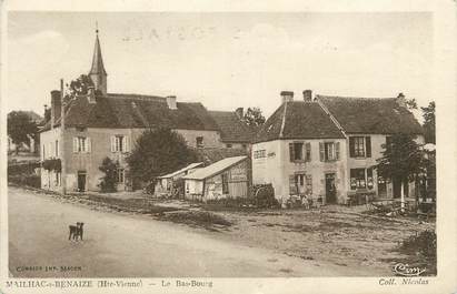 . CPA  FRANCE 87 "Mailhac sur Benaize, Le bas Bourg"