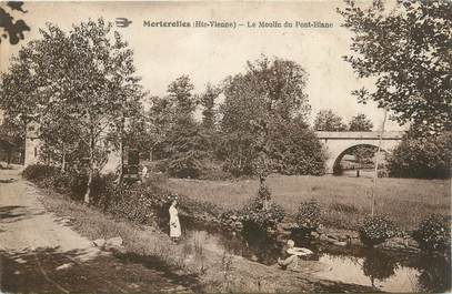 . CPA  FRANCE 87 "Morterolles, Le moulin du pont blanc"