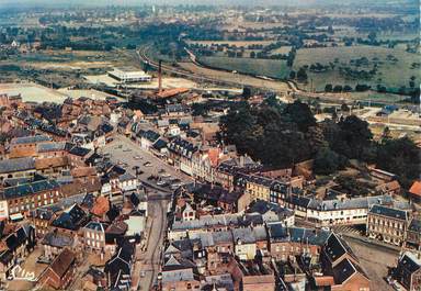 CPSM  FRANCE 76 "Forges les Eaux, vue générale aérienne, place Brevière"