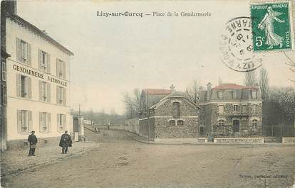 CPA FRANCE 77  "Lizy sur Ourcq, Place de la Gendarmerie"