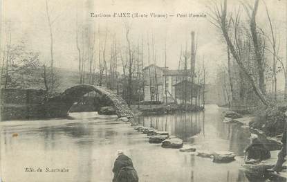 . CPA FRANCE 87 "Environs d'Aixe, Pont romain"