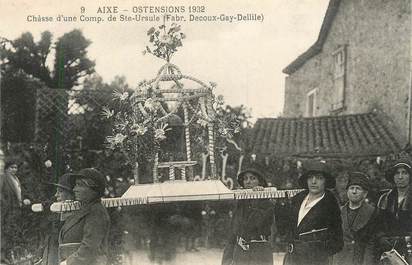 . CPA FRANCE 87 "Aixe, Ostensions 1932, Châsse d'une Comp. de Ste Ursule, fabrication Decoux - Gay - Dellile"